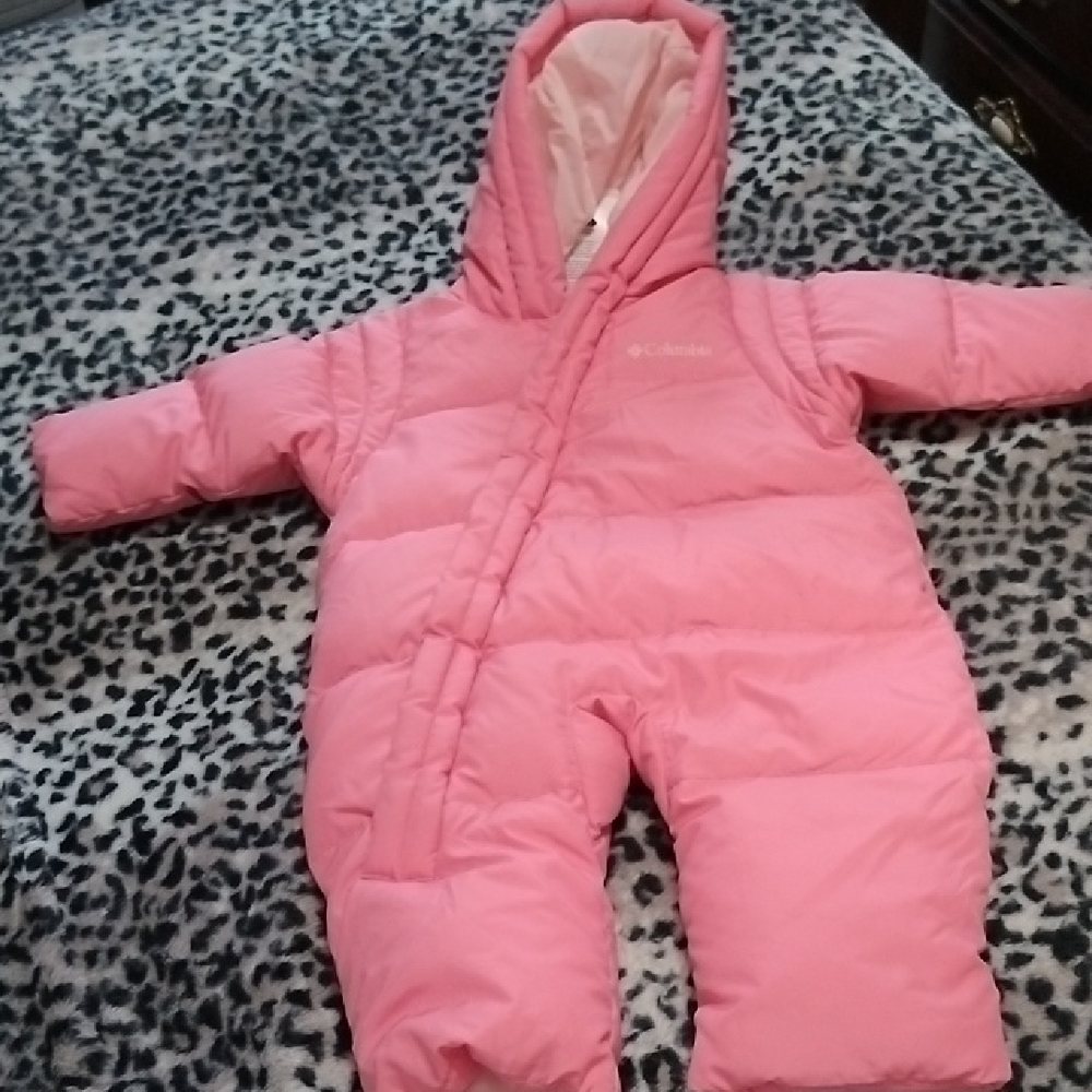 Columbia Pink Baby Snowsuit